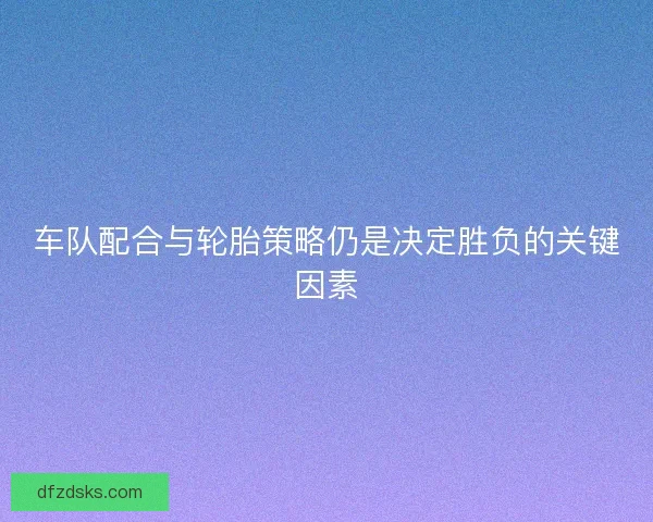 车队配合与轮胎策略仍是决定胜负的关键因素